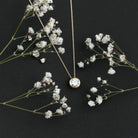 Rosec Jewels-Bezel Set 7mm Lab Grown Diamond Solitaire Stackable Necklace