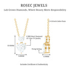 Rosec Jewels-Certified Lab Grown Diamond Double Heart Promise Necklace