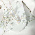 Rosec Jewels-Certified Lab Grown Diamond Double Heart Promise Necklace