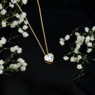 Rosec Jewels-Bezel Set 2 Carat Lab Grown Diamond Heart Necklace with IGI Certificate