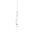 Certified Diamond Cat on Moon Necklace Lab - ( EF-VS ) - Rosec Jewels