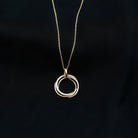 Certified Diamond Eternity Circle Necklace For Her Lab - ( EF-VS ) - Rosec Jewels