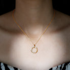 Certified Diamond Eternity Circle Necklace For Her Lab - ( EF-VS ) - Rosec Jewels