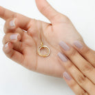 Certified Diamond Eternity Circle Necklace For Her Lab - ( EF-VS ) - Rosec Jewels