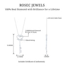Rosec Jewels-Diamond Heart Key Pendant Necklace with Angel Wings