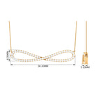Rosec Jewels-Diamond Infinity Pendant Necklace For Women