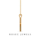 Rosec Jewels-Star Diamond Cluster Pendant Necklace in Pave Setting