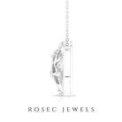 Rosec Jewels-Heart Shaped Openwork Pendant with Round Diamond in Gold