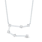 Certified Moissanite Gemini Constellation Necklace D-VS1 - Rosec Jewels