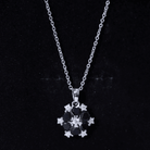 Heart Shaped Black Onyx Flower Pendant with Moissanite AAA 92.5 Sterling Silver - Rosec Jewels