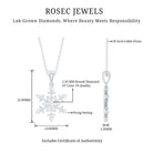 Rosec Jewels-Lab Grown Diamond Christmas Snowflake Necklace