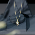 Rosec Jewels-Lab Grown Diamond Teardrop Bridal Wedding Necklace