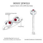 Rosec Jewels-Natural Ruby Infinity Promise Ring for Women