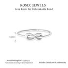 Gold Infinity Promise Ring for Her 18K Yellow Gold - Rosec Jewels