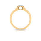 Classic Diamond Split Shank Engagement Ring Natural - ( HI-SI ) - Rosec Jewels