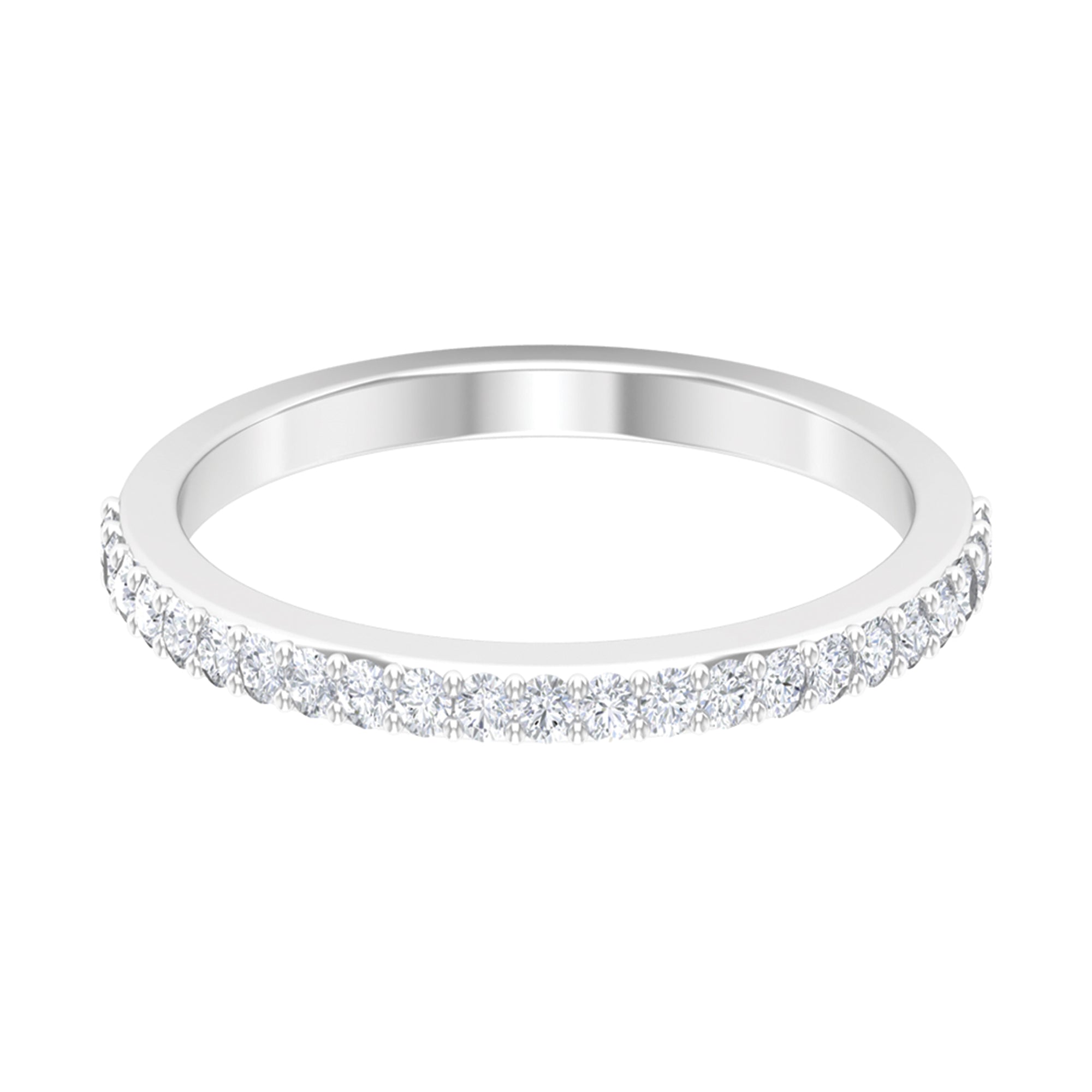 1/4 CT Diamond Half Eternity Ring Diamond - ( HI-SI ) - Color and Clarity - Rosec Jewels