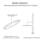 Rosec Jewels-Round Cut Diamond Stackable Eternity Band