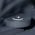 Rosec Jewels-Round Cut Diamond Stackable Eternity Band