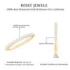 Rosec Jewels-Round Cut Diamond Stackable Eternity Band