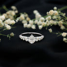 Rosec Jewels-Perfect Pear Engagement Ring with Moissanite
