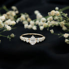 Rosec Jewels-Perfect Pear Engagement Ring with Moissanite