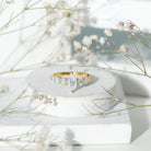 Rosec Jewels-Marquise Moissanite Engagement Ring With Side Stones