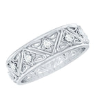 Rosec Jewels-Vintage Style Diamond Wedding Band Ring