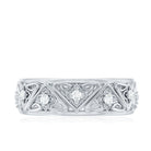 Rosec Jewels-Vintage Style Diamond Wedding Band Ring