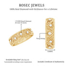 Rosec Jewels-Vintage Style Diamond Wedding Band Ring