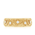 Rosec Jewels-Vintage Style Diamond Wedding Band Ring