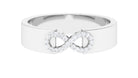 Rosec Jewels-Certified Natural Diamond Infinity Band Ring