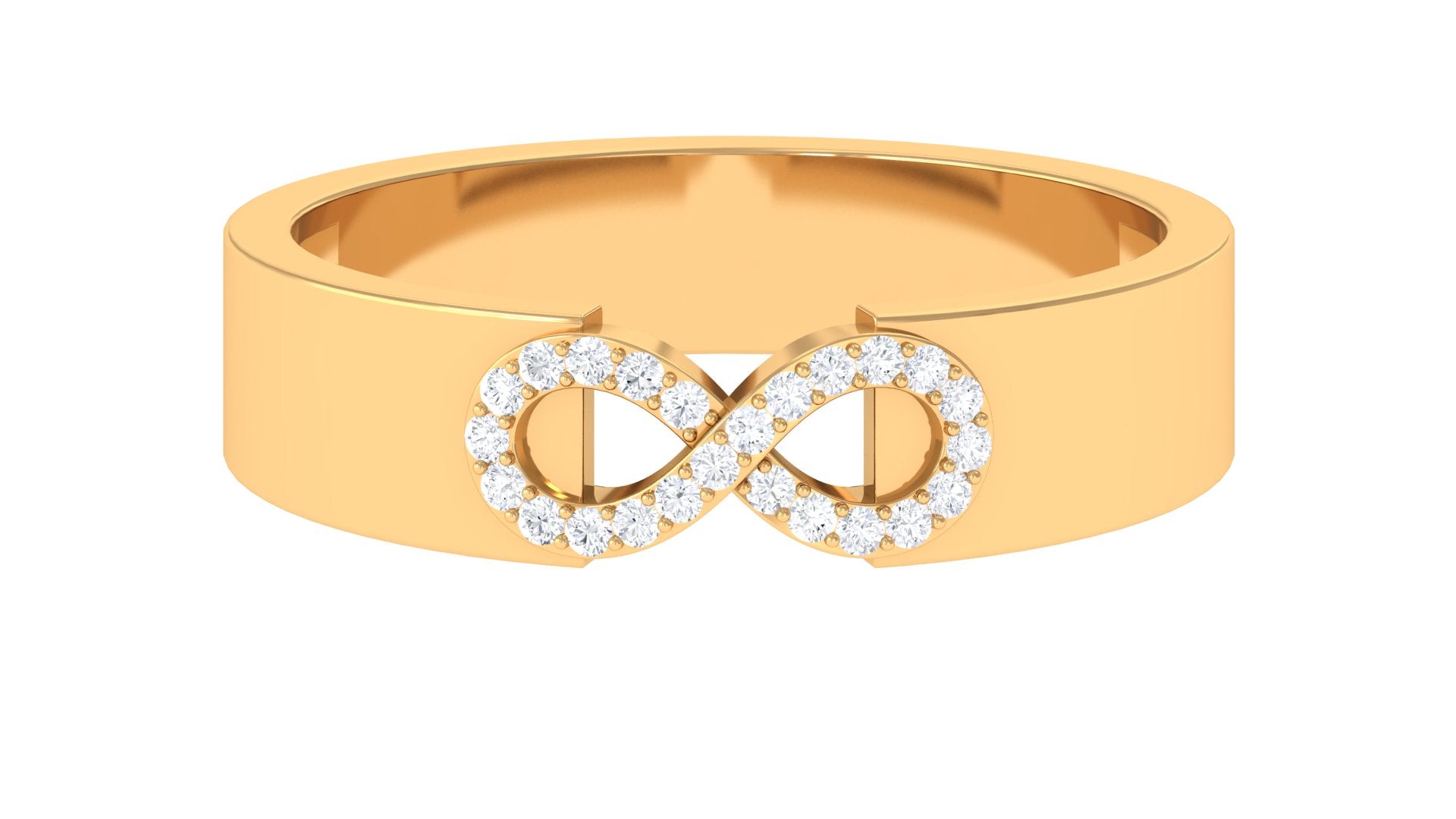 Rosec Jewels-Certified Natural Diamond Infinity Band Ring