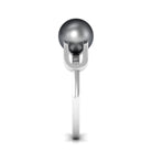 Rosec Jewels-Split Shank Tahitian Pearl Solitaire Engagement Ring with Diamond