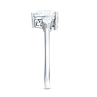 Rosec Jewels-2 Carat Lab Grown Diamond Heart Engagement Ring with Side Stones