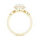 Rosec Jewels-1.25 Carat Heart Shaped Lab Grown Diamond Halo Engagement Ring