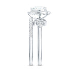 Rosec Jewels-Certified 1.25 Carat Lab Grown Diamond Heart Wedding Ring Set for Women