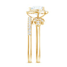 Rosec Jewels-Certified 1.25 Carat Lab Grown Diamond Heart Wedding Ring Set for Women