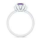 Rosec Jewels-1 Carat Amethyst Engagement Ring in Bezel Setting