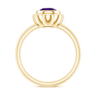 Rosec Jewels-1 Carat Amethyst Engagement Ring in Bezel Setting