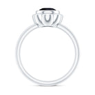 Rosec Jewels-1.2 Carat Black Onyx Bezel Set Engagement Ring