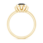 Rosec Jewels-1.2 Carat Black Onyx Bezel Set Engagement Ring