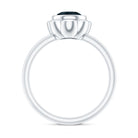 Rosec Jewels-Genuine 1.35 Carat London Blue Topaz Solitaire Engagement Ring