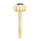 Rosec Jewels-Genuine 1.35 Carat London Blue Topaz Solitaire Engagement Ring