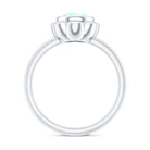 1.5 Carat Ethiopian Opal Engagement Ring for Women AAA - Rosec Jewels