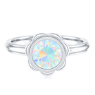 1.5 Carat Ethiopian Opal Engagement Ring for Women AAA - Rosec Jewels