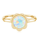 1.5 Carat Ethiopian Opal Engagement Ring for Women AAA - Rosec Jewels