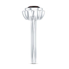 Rosec Jewels-1.5 Carat Round Cut Black Opal Solitaire Engagement Ring in Bezel Setting