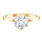 Rosec Jewels-2 Carat Lab Grown Diamond Solitaire Engagement Ring with Hidden Halo