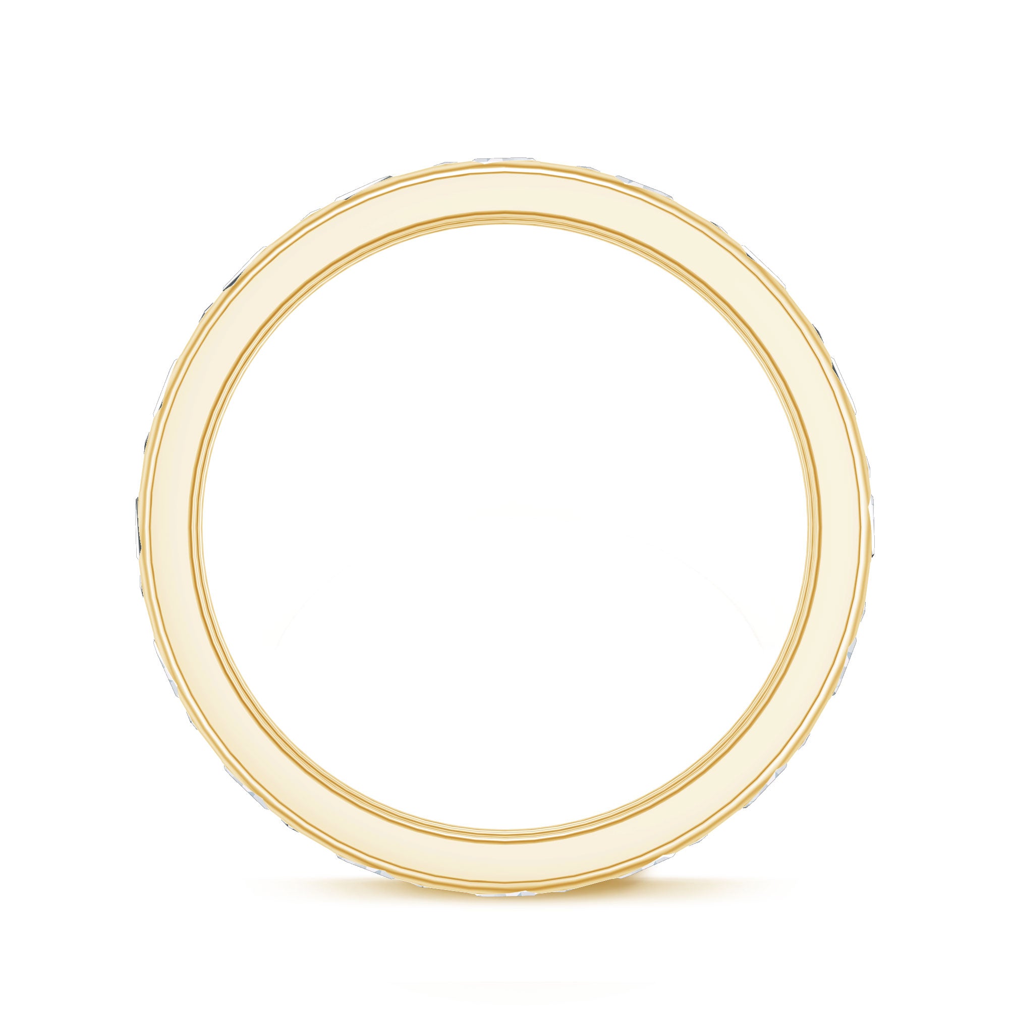 Baguette Cut Lab Grown Diamond Wedding Band With Certificate Lab - ( EF-VS ) - Rosec Jewels