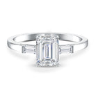 Rosec Jewels-2 CT Lab Grown Diamond Emerald Cut Engagement Ring